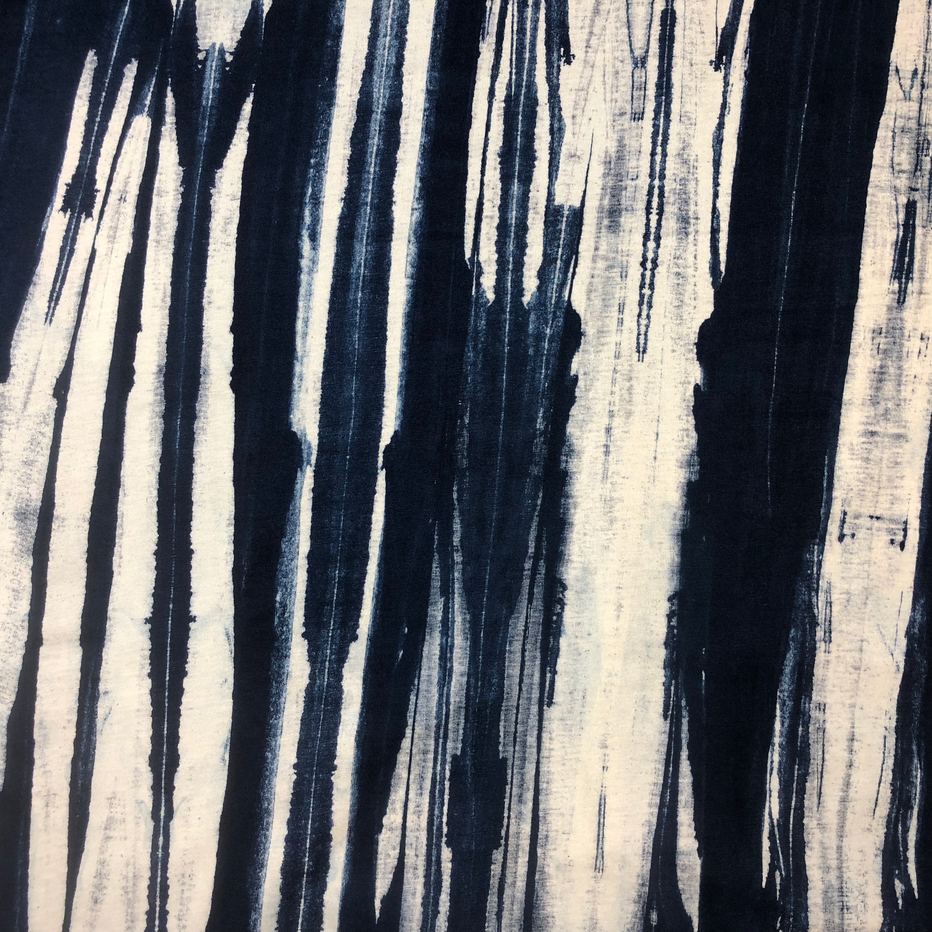 KC Tie-Dye stripe Blue Trikåtyg 1 meter