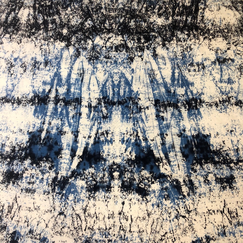 KC Tie-Dye Splash Blue Trikåtyg 1 meter