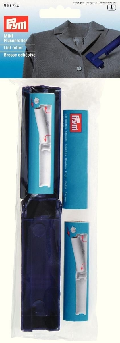 Prym Mini Klädvårdsrulle med 2 st ersättningsrullar