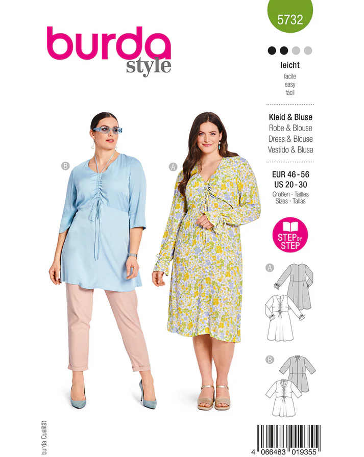 Burda 5732 - Klänning Tunika Dam