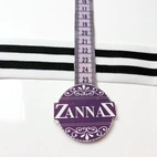 Resår - Vit/Svart Randig