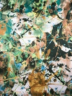 Stretch duschess Green Splash