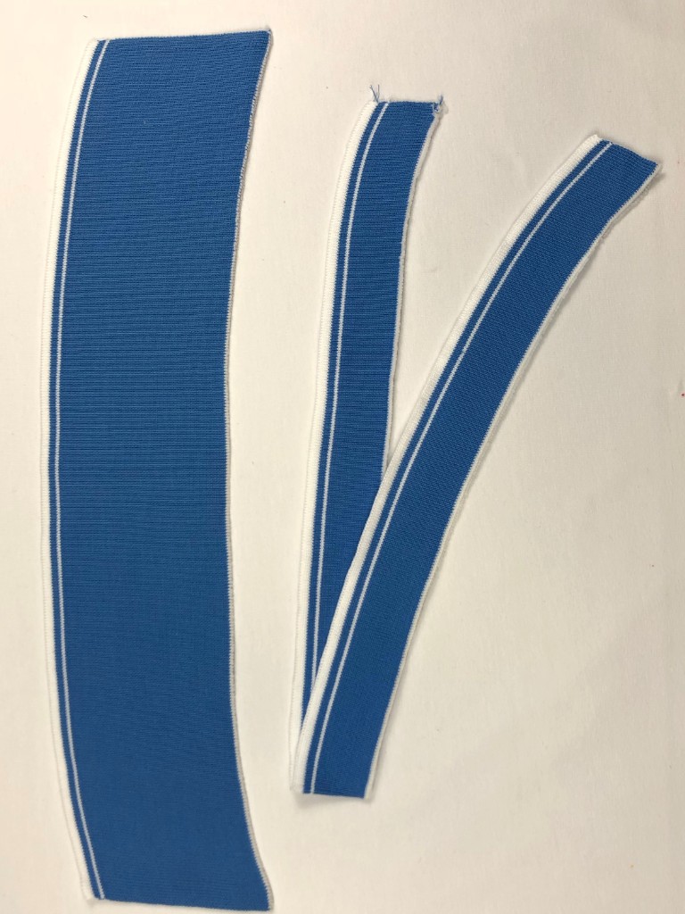 Blå 76 Pike' krage + mudd