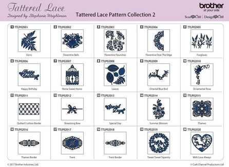 TATTERED LACE PATTERN 20 DESIGNS - COLLECTION 2