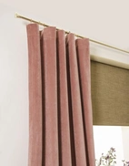 Sammetsgardin Ljuva, gammelrosa