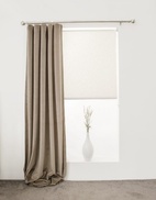Sammetsgardin Ljuva, beige