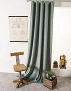 Velvet curtain Ljuva, dull green