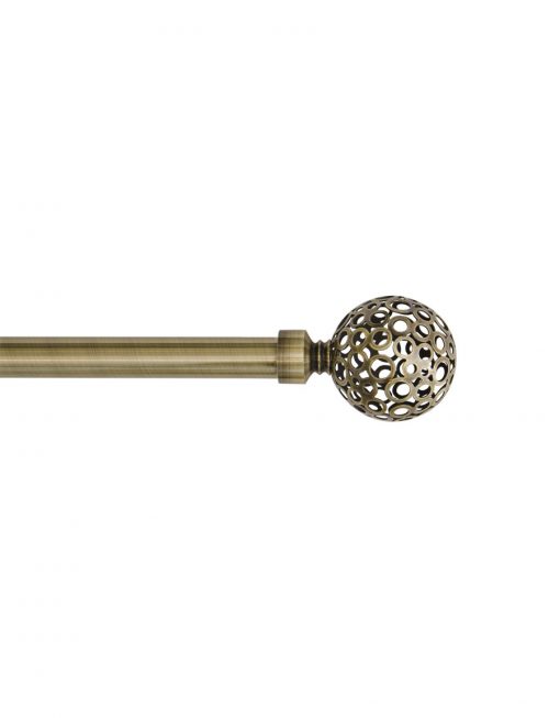 Ändknopp Denise, antik mässing, 16/19 mm och 19/19 mm