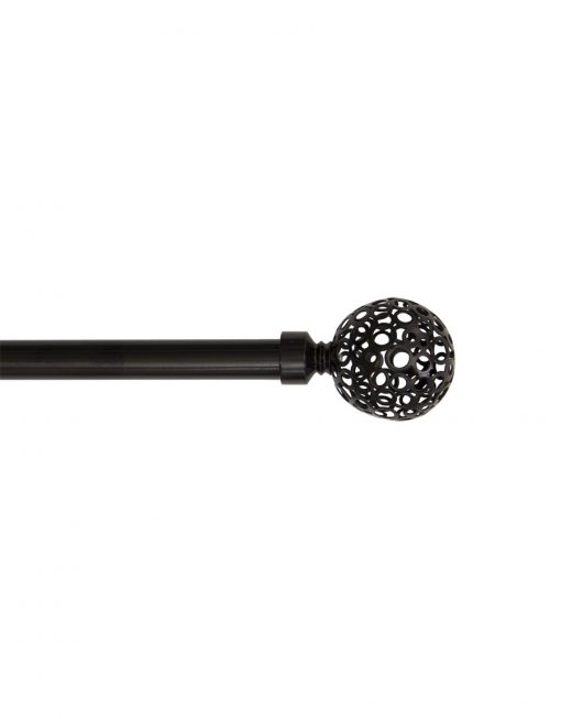 Ändknopp Denise, svart, 16/19 mm och 19/19 mm
