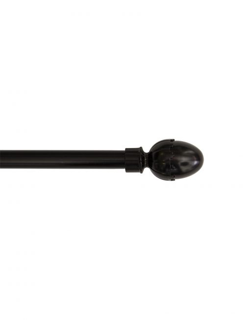 Ändknopp ELIN, svart, 16/19 mm
