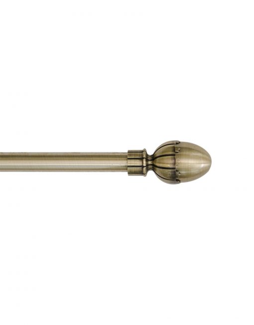 Ändknopp ELIN, antikmässing, 19/19 mm