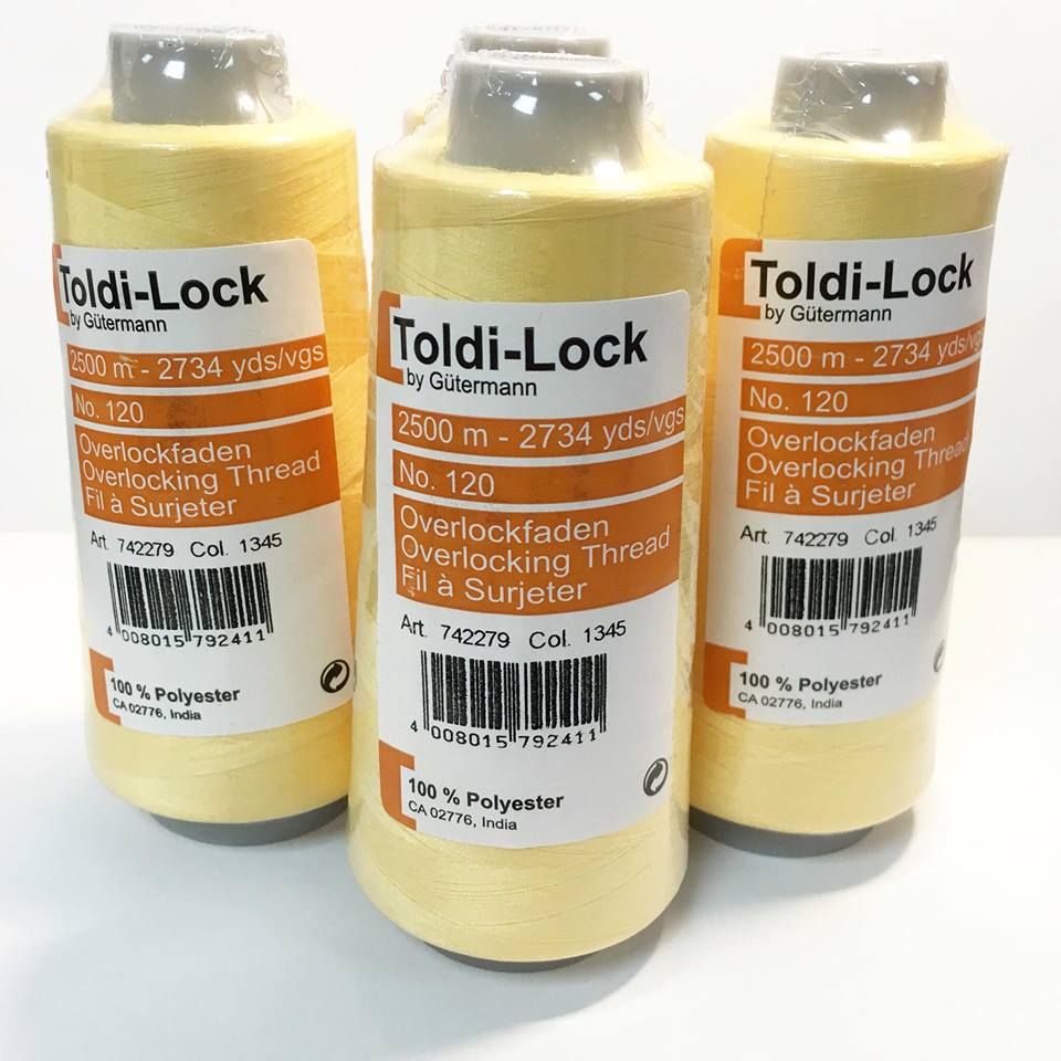 Overlockstråd - Ljusgul