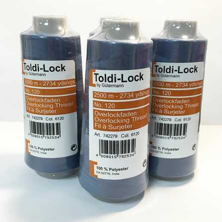 Gütermann Toldi-Lock Overlockstråd - 6120 - 4 st