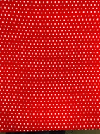 Röd med vita stjärnor