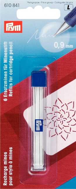 PRYM - Stift till stiftpenna vit 6 st 0,9 mm