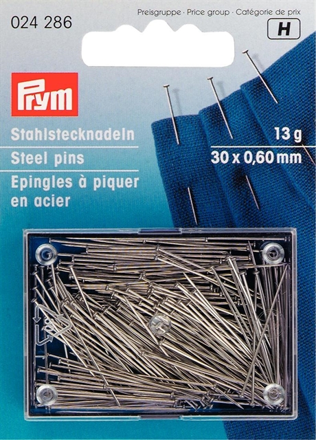 Knappnål 30 x 0,60 mm utan huvud, 13 gram