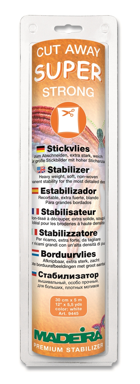 SUPER STARK Klippa av, stabilizer - VIT 30 cm - 5M, 100% Polyester