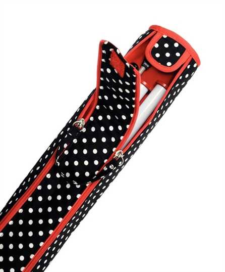 PRYM - POLKA DOTS Rulle stickor SVART/VIT Ø 9,5 x 51,5 cm