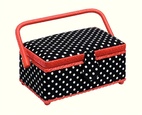 Polka Dots svart/vit Sykorg S 24x16x11 cm
