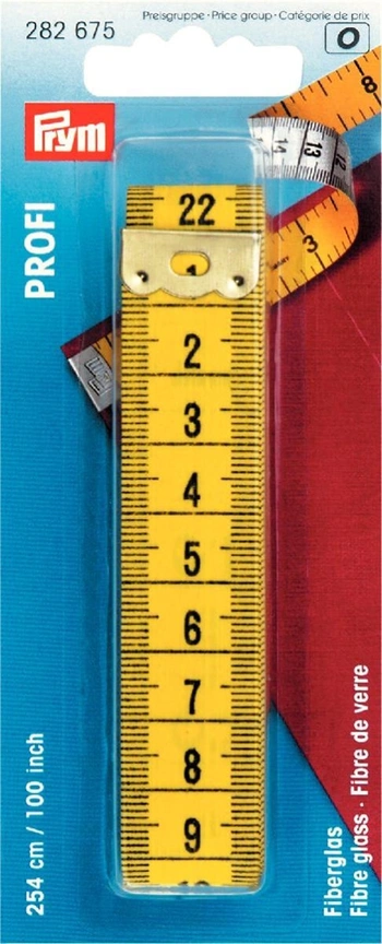 Måttband fiberglas 254 cm / 100 inch