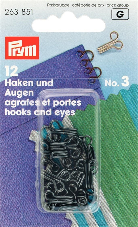 Hyska och Hake No3 Svart 12 st