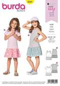 9341. Burda - CHILD'S SUMMER JERSEY DRESSES