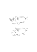 6560. Burda - STUFFED HIPPO OR RHINO