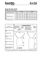 6439. Burda Dam - WOMEN'S BACK INTEREST DRESSES