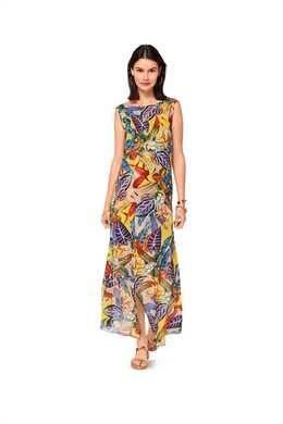 6498. Burda Dam - WOMEN'S' TWO LAYERED DRESS