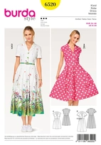 6520. Burda Dam - WOMEN'S' DRESS, BLOUSE AND SKIRT