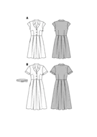 6520. Burda Dam - WOMEN'S' DRESS, BLOUSE AND SKIRT
