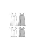 6532. Burda Dam - WOMEN'S' LOOSE DRESS