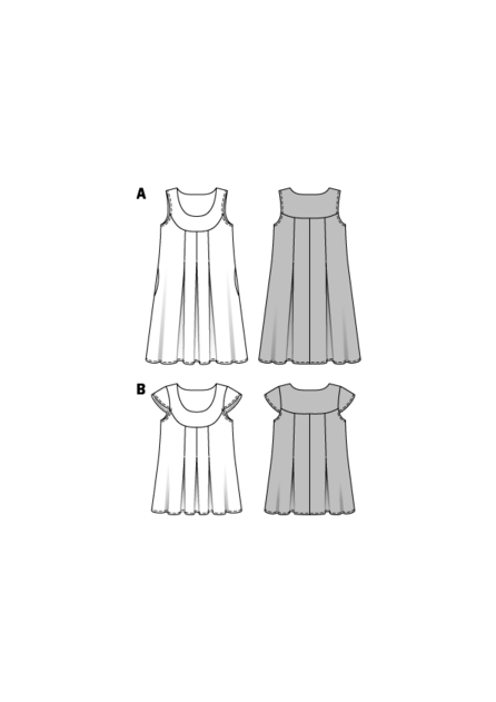 6532. Burda Dam - WOMEN'S' LOOSE DRESS