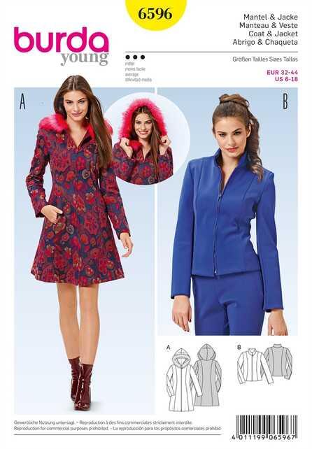 6596. Burda Dam - COAT & JACKET.