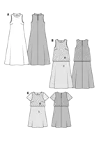 6628. Burda Dam - DRESSES