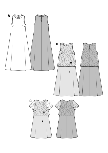 6628. Burda Dam - DRESSES