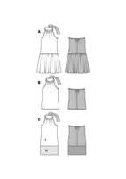 6655. Burda Dam - DRESS & TOP.