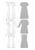 6680. Burda Dam - DRESS PLUS SIZES