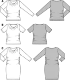 6785. Burda Dam - TOP & DRESS PLUS SIZES