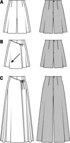 6980. Burda Dam - PANTSKIRT