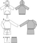 7148. Burda Dam - DRESS & SHIRT & SKIRT