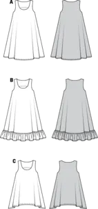 7390. Burda Dam - DRESS & TUNIC