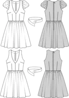 7556. Burda Dam - DRESS