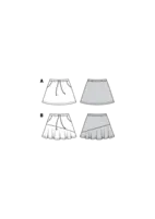 6410. Burda Dam - WOMEN'S FLARED SKIRTS WITH POCKETS