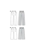 6436. Burda Dam - WOMEN'S WIDE LEG TROUSERS