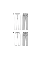 6534. Burda Dam - MISSES' PANTS