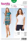 6540. Burda Dam - MISSES' TOP AND DRESS