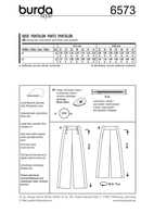 6573. Burda Dam - TROUSER