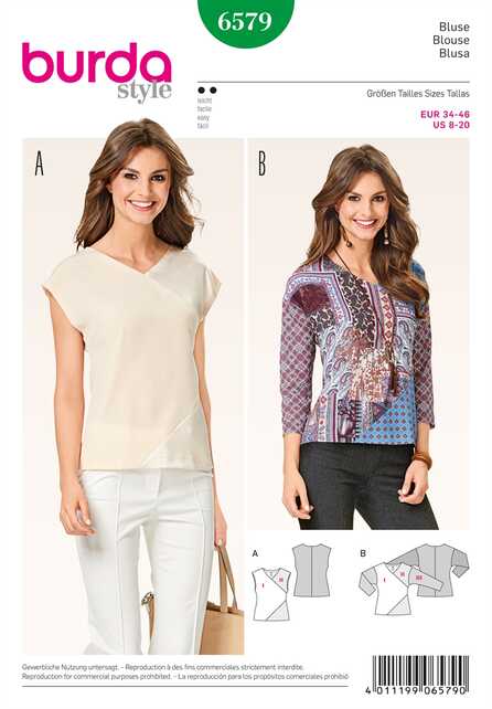 6579. Burda Dam - BLOUSE