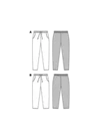 6678. Burda Dam - TROUSERS PLUS SIZES